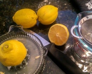 Lemons for the piri piri sauce