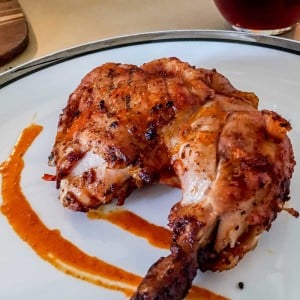 Mozambique Piri piri chicken serving suggestion