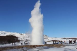 Geysir, a hot spring in Iceland
