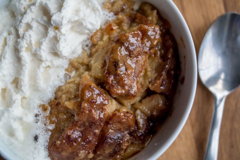 Leftover Doughnut Praline Bread Pudding aka French Toast Casserole (14