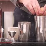 Making Eggnog outside in the snow